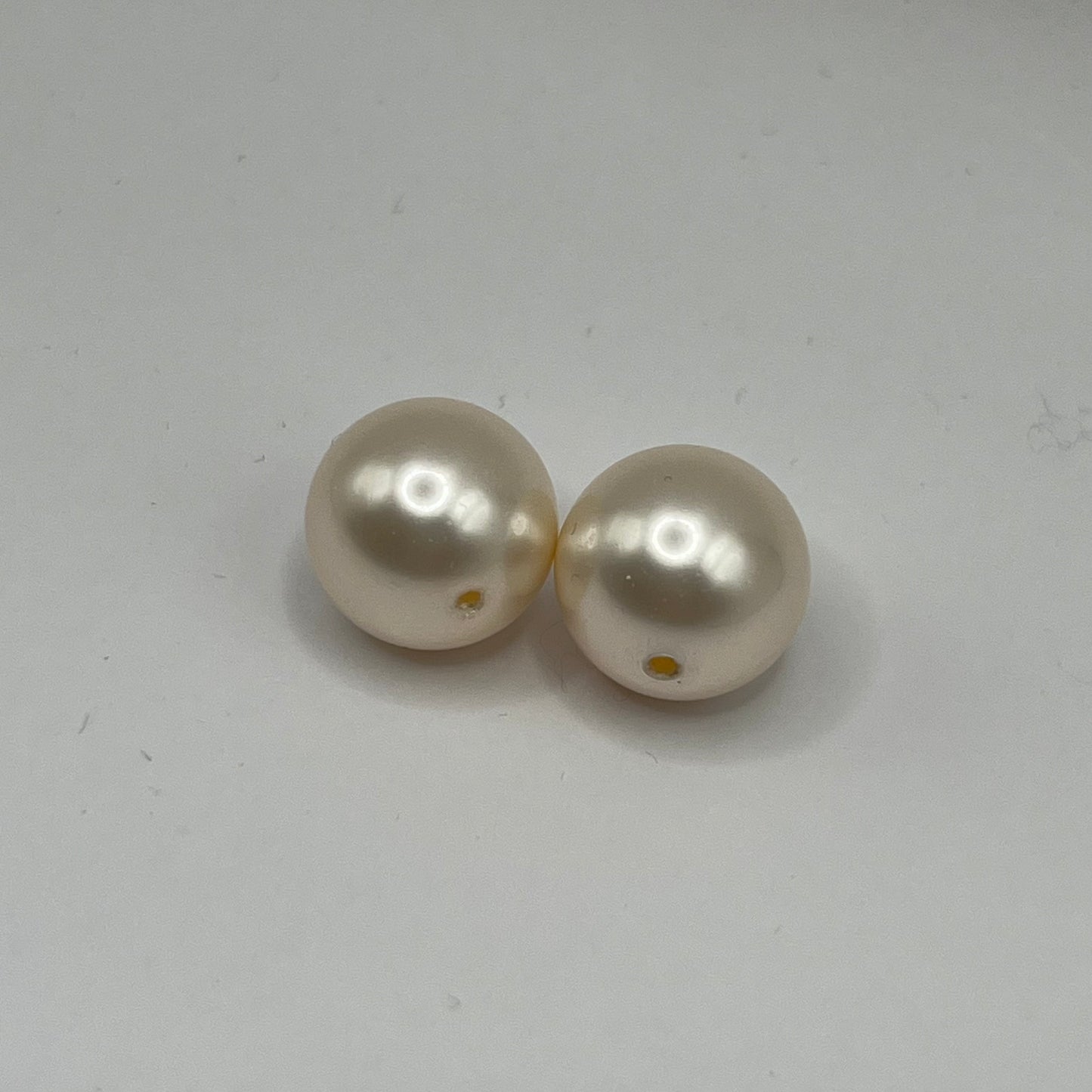 Swarovski 14MM Large Hole Pearls - Creamrose (2pcs)