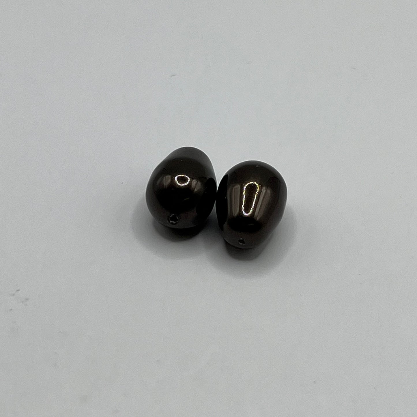 Swarovski 11x8MM Pear Pearls A5821 - Deep Brown (2pcs)