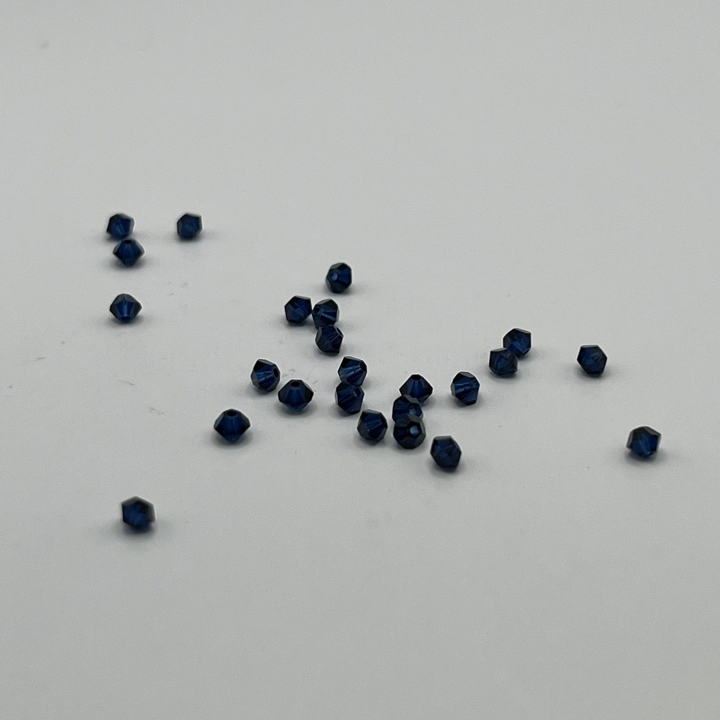 Swarovski 3MM Bicones - Dark Indigo (24pcs)