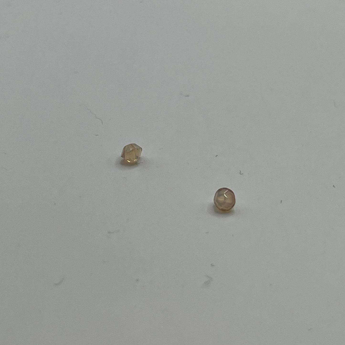 Swarovski 3MM Bicones - White Opal Golden Shadow (Custom Coat, 24pcs)