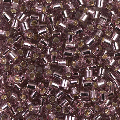 DB0146 - Silver-Lined Smoky Amethyst - 8/0
