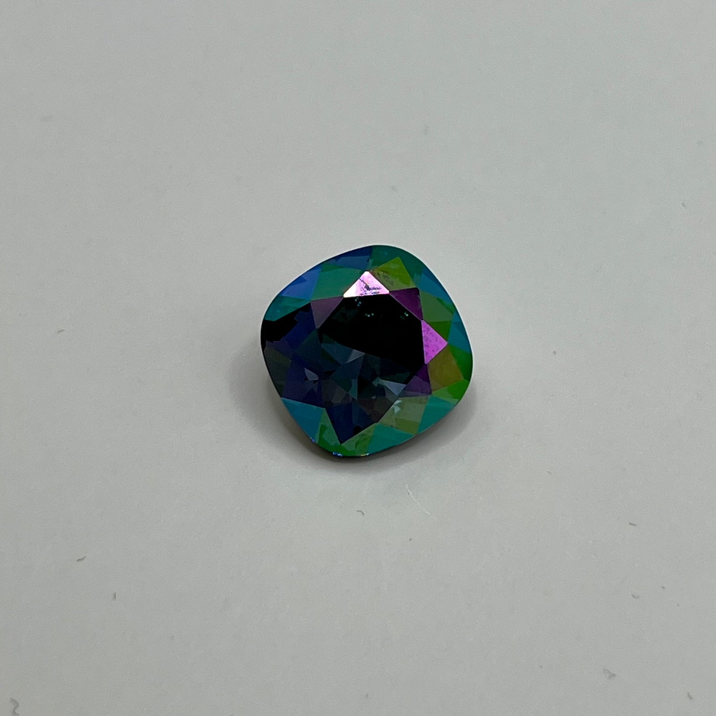 Swarovski Rounded Square 12MM Crystal Denim Blue / Celadon