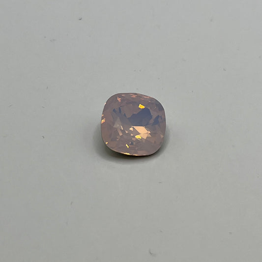 Swarovski Rounded Square 12MM Crystal Rose Water Opal