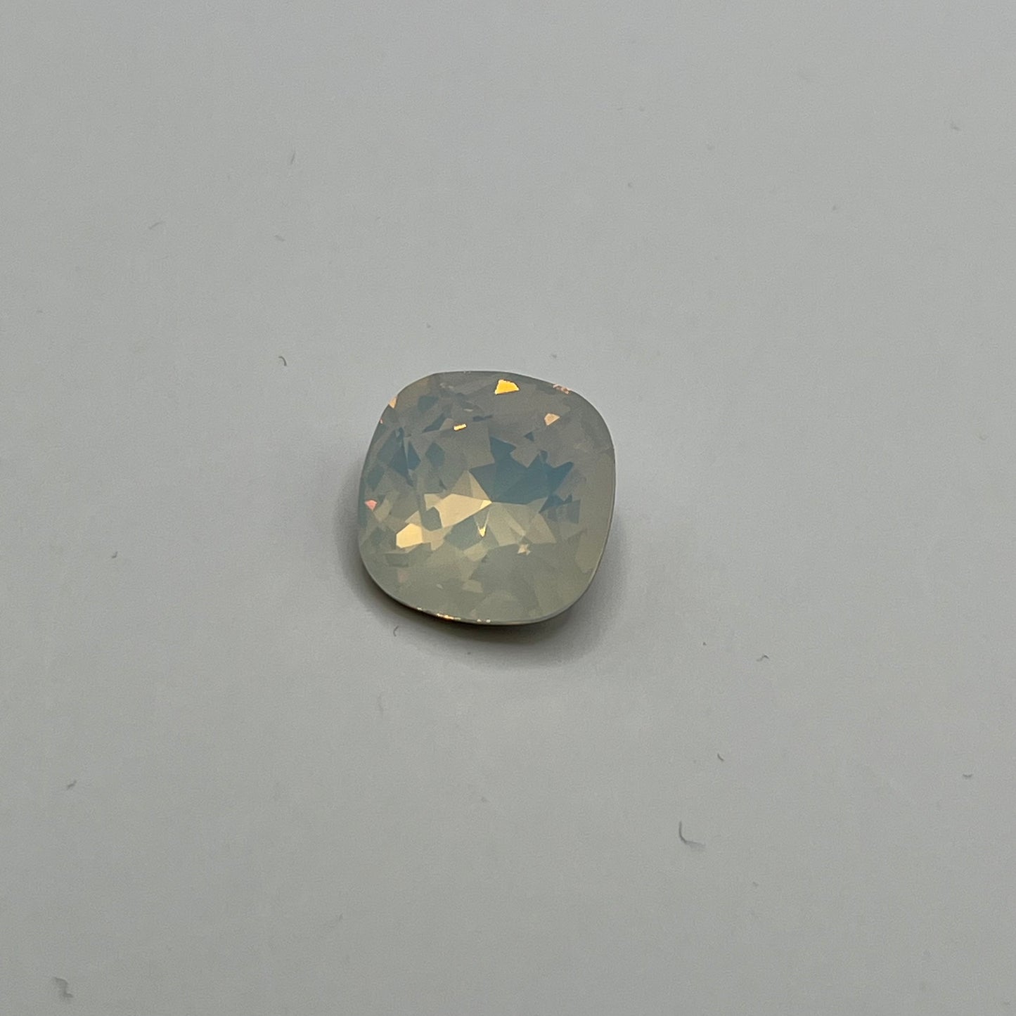 Swarovski Rounded Square 12MM Crystal White Opal