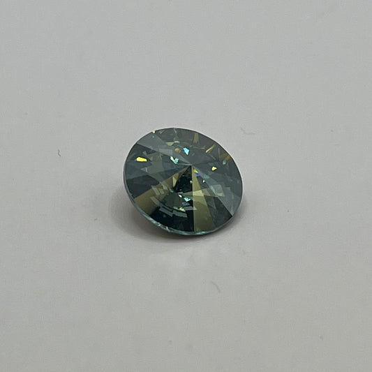 Swarovski 12MM Rivoli A1122 - Aqua Golden Shadow