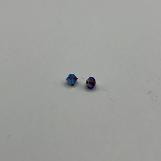 Swarovski 4MM Bicones - Burgundy AB2X (12pcs)