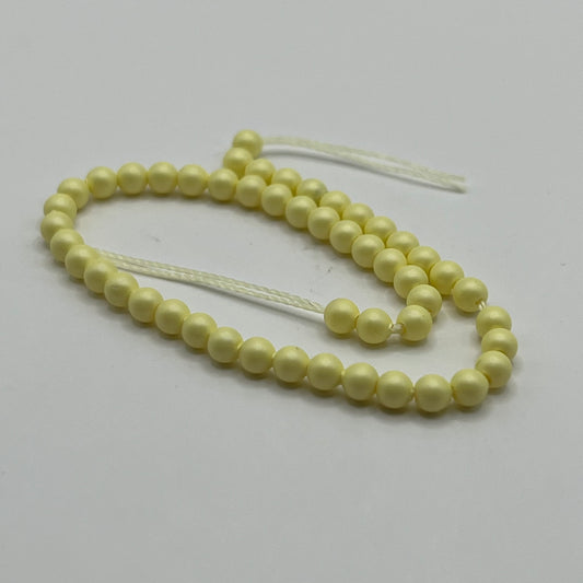 Austrian Crystal 3MM Pearls - Pastel Yellow (50pcs)
