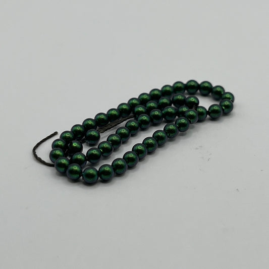 Swarovski 3MM Pearls - Scarabaeus Green (50pcs)