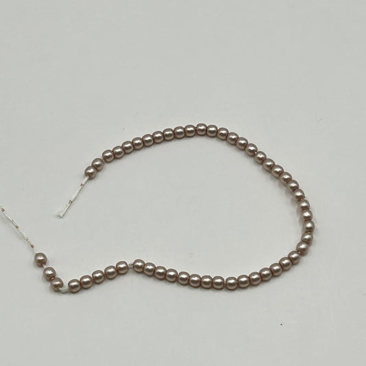 Czech Pearl 2MM - Antique Pink  - Strand 50
