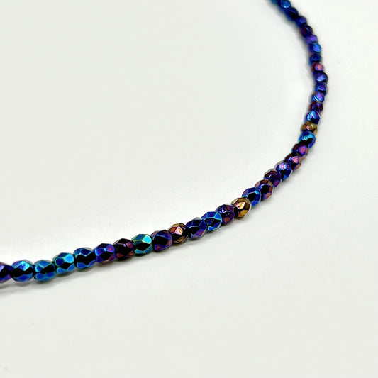 Firepolish 3MM - Iris Blue - Strand 50