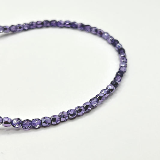 Firepolish 3MM - Crystal Violet Metallic Ice - Strand 50