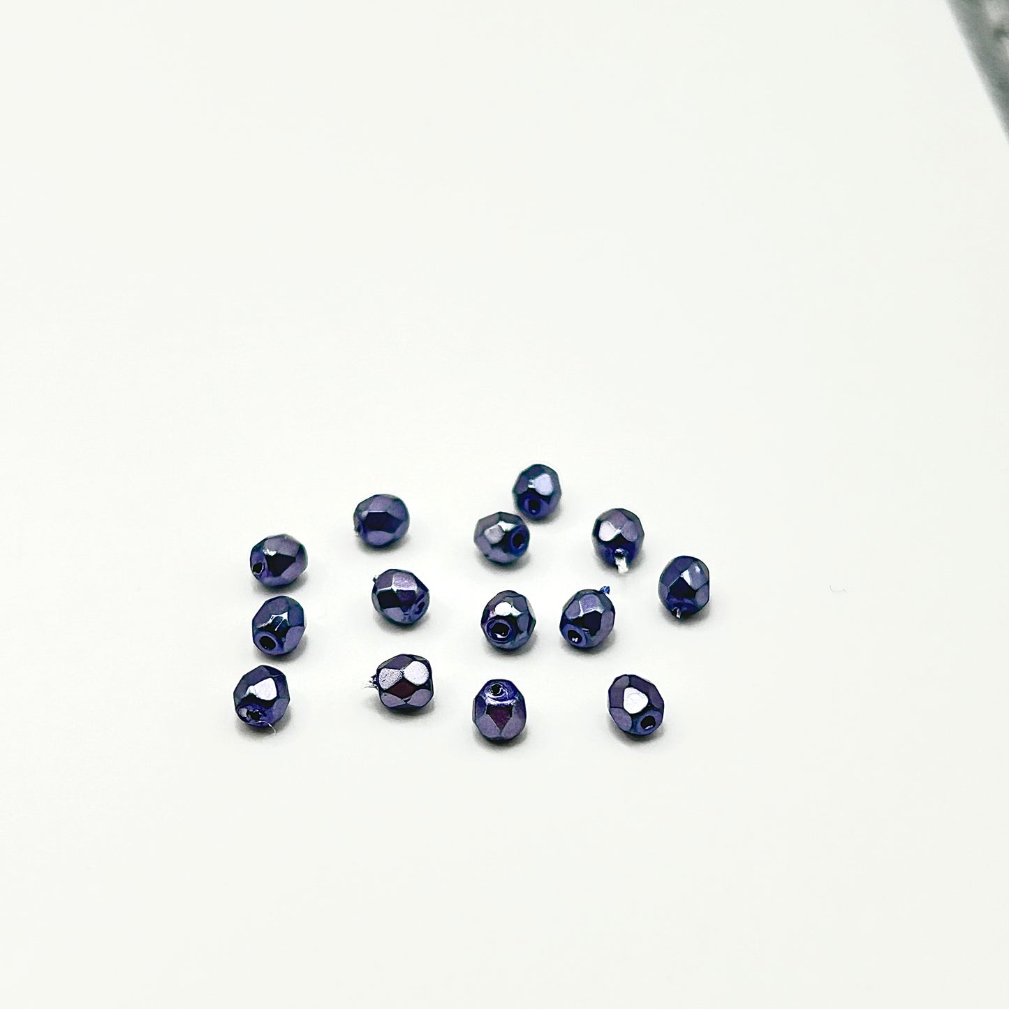 Firepolish 3MM - Jet Heavy Metal Persian Blue - Strand 50