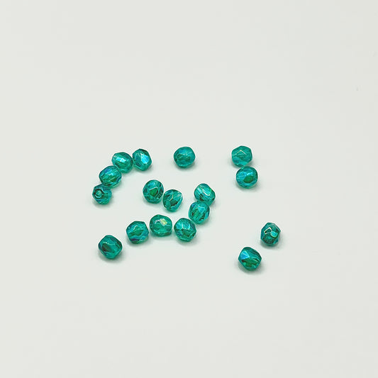 Firepolish 3MM - Luster Iris Teal - Strand 50