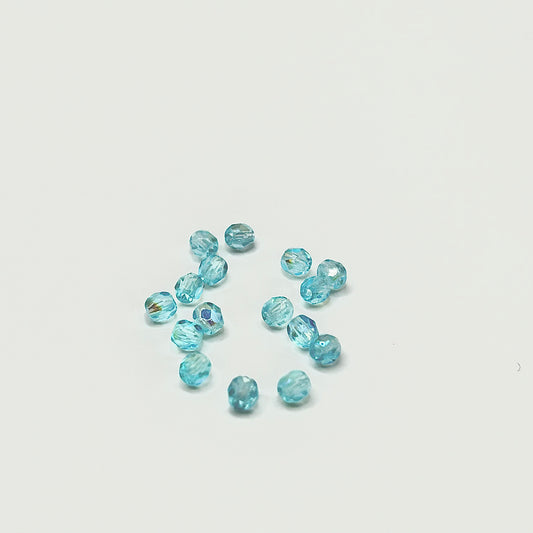 Firepolish 3MM - Aquamarine AB - Strand 50