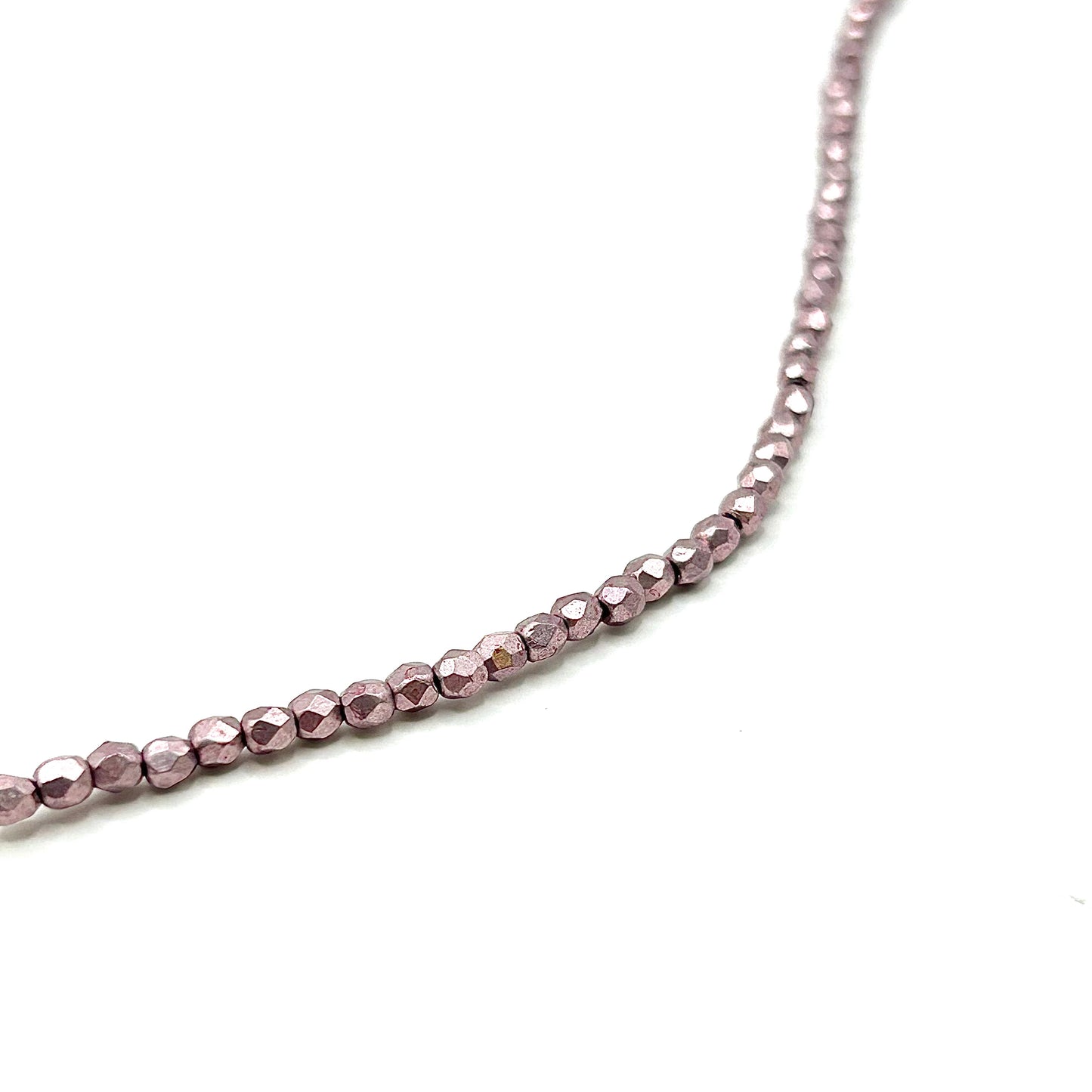 Firepolish 2MM - Sueded Gold Blackened Pearl - Strand 50