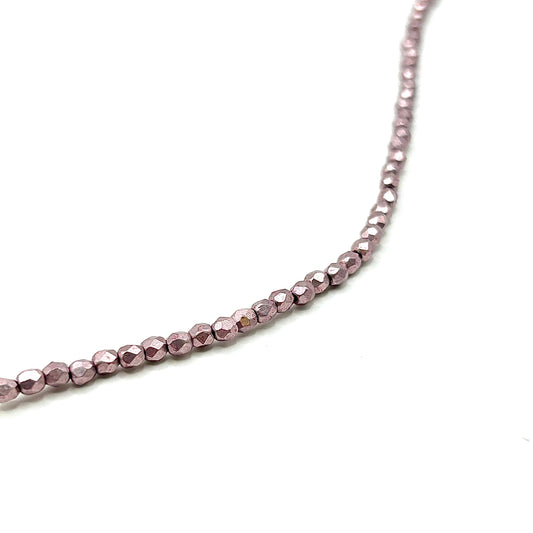 Firepolish 2MM - Sueded Gold Blackened Pearl - Strand 50