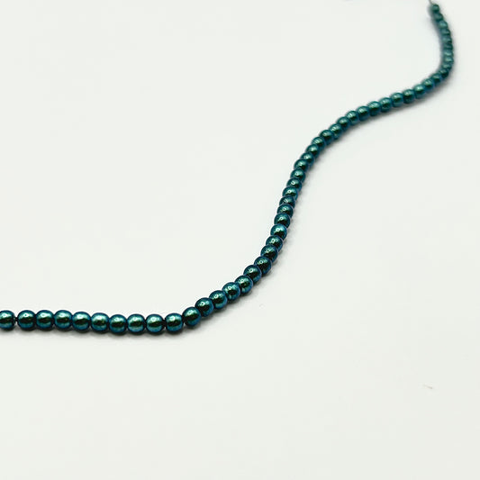 Czech Pearl 2MM - Emerald - Bag 50
