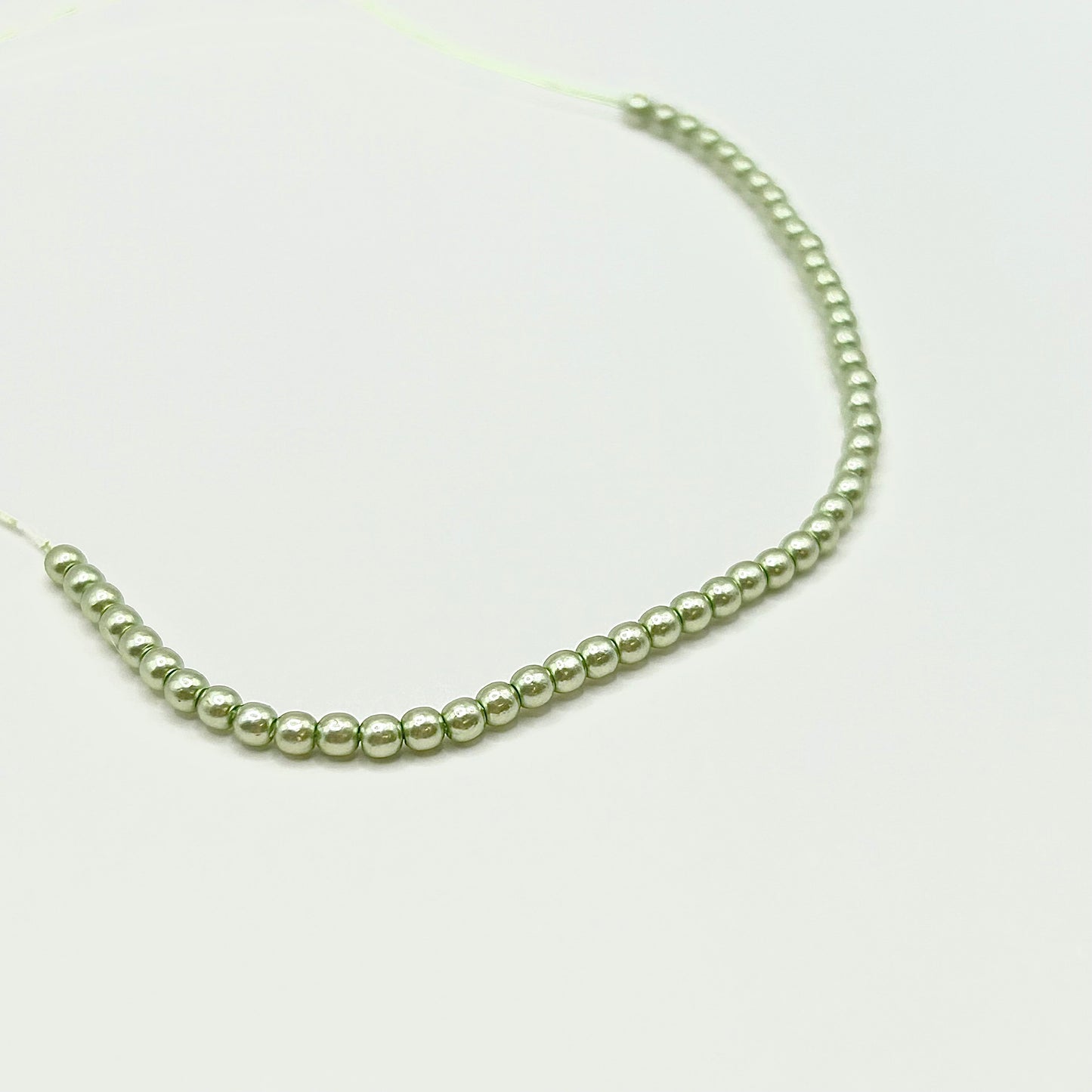 Czech Pearl 2MM - Creme Mint - Bag 50