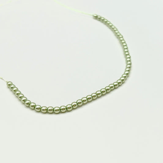 Czech Pearl 2MM - Creme Mint - Bag 50