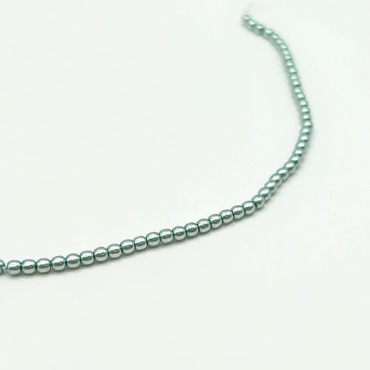 Czech Pearl 2MM - Baby Blue II - Strand 50