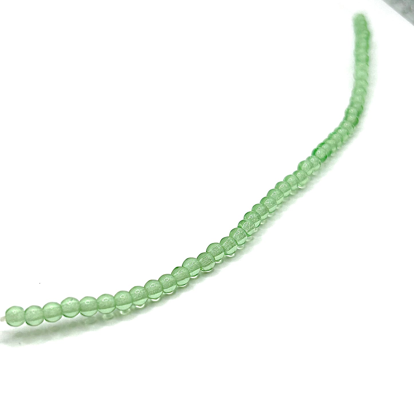 Czech Druk 3MM - Transparent Peridot -  Bag 50