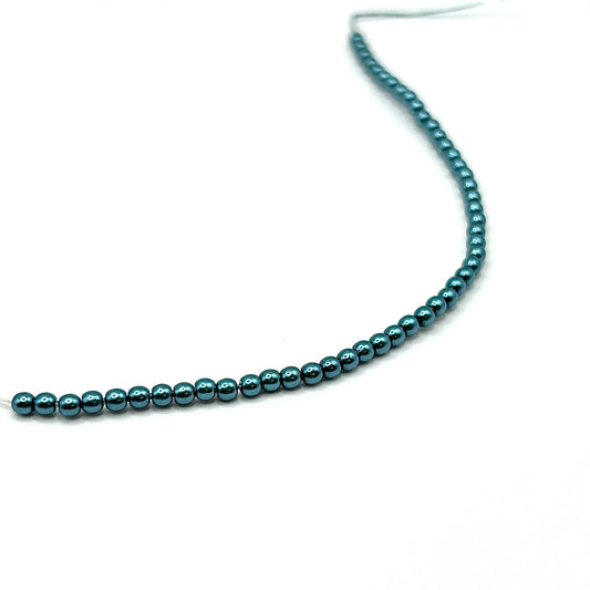 Czech Pearl 2MM - Cerulean  - Bag 50