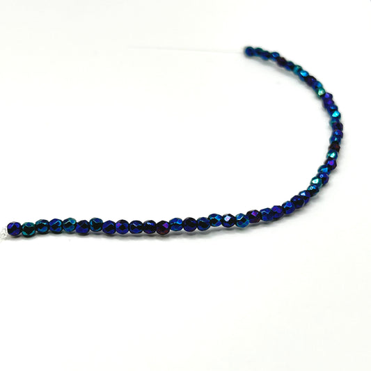 Firepolish 2MM - Iris Blue - Strand 50