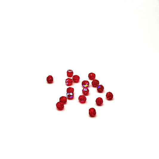 Firepolish 3MM - Siam Ruby AB - Strand 50