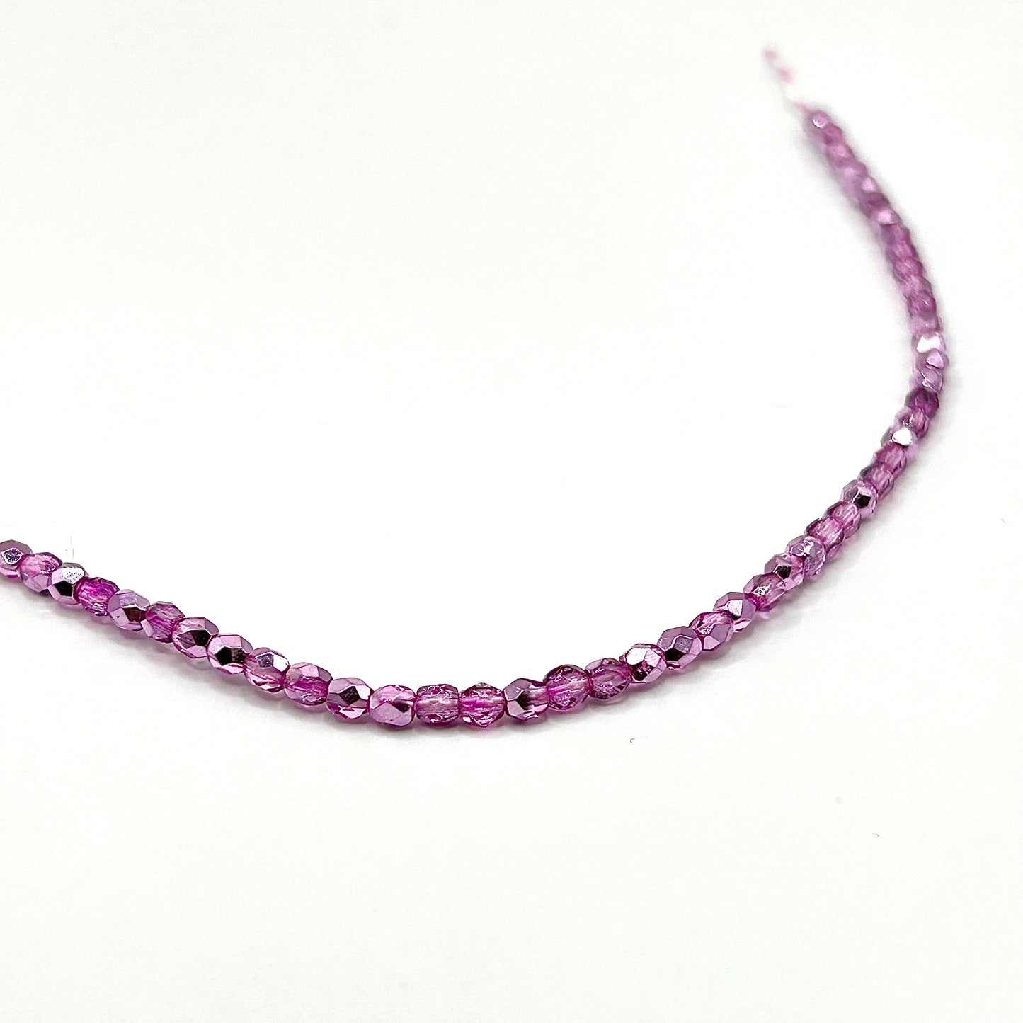 Firepolish 3MM - Crystal Lilac - Strand 50