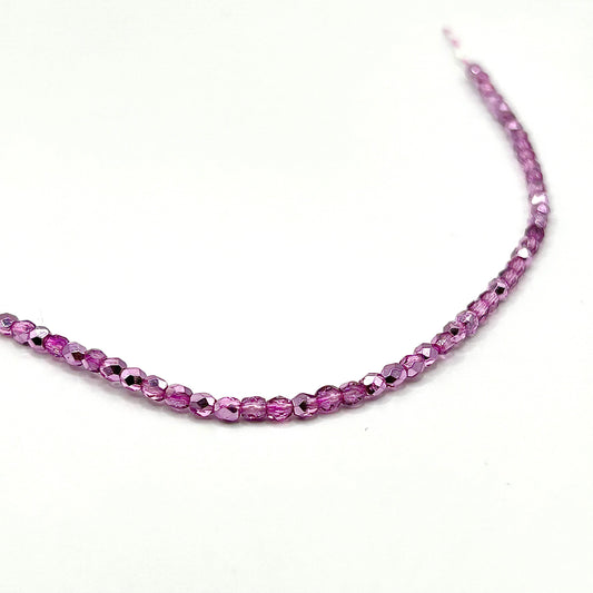 Firepolish 3MM - Crystal Lilac - Strand 50