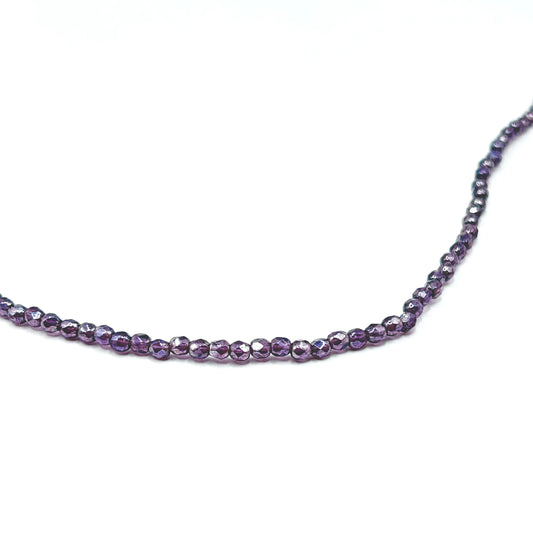 Firepolish 2MM - Luster Tanzanite - Strand 50