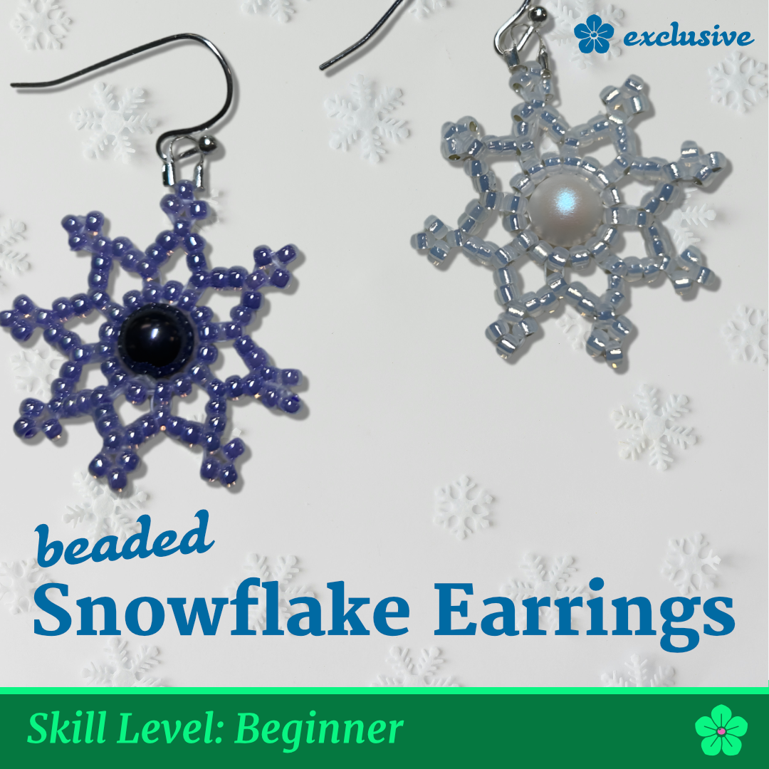 Beaded Snowflake Earring Instructions