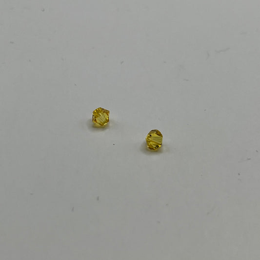Swarovski 4MM Bicones - Light Topaz (12pcs)