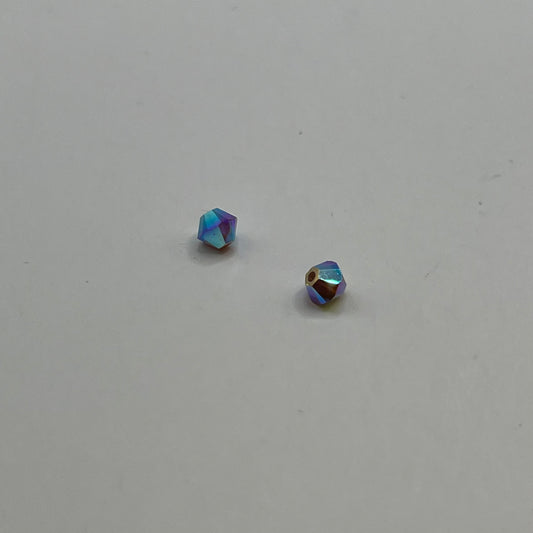 Swarovski 4MM Bicones - Cyclamen Opal AB2X (12pcs)