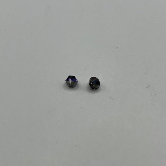 Swarovski 4MM Bicones - Crystal Heliotrope (12pcs)