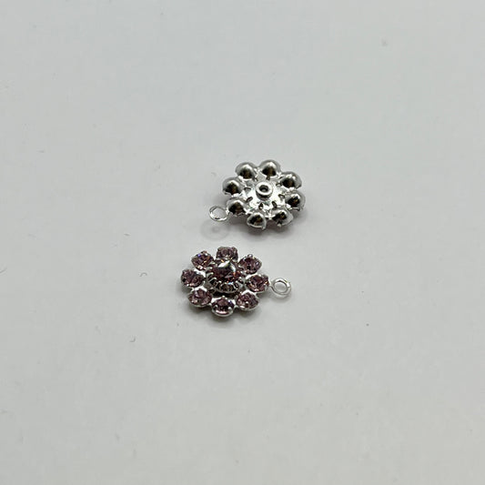 Swarovski 10MM Daisy Connector Single Loop - Light Amethyst (2pcs)