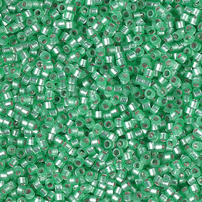 DB0691 - Dyed Semi-Matte Silver-Lined Mint - 11/0