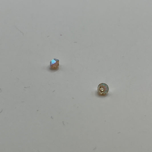 Swarovski 3MM Bicones - Crystal Golden Shadow AB (24pcs)