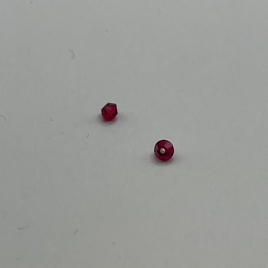Swarovski 3MM Bicones - Ruby (24pcs)