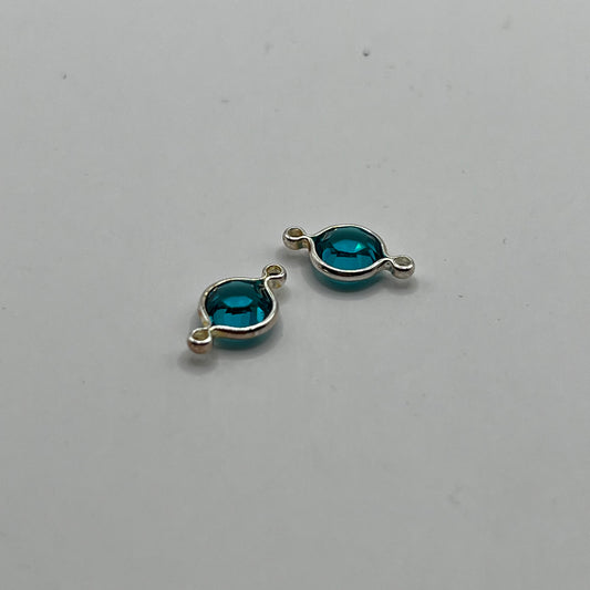Swarovski Daisy Connector Double Loop SS29 - Indocolite (2pcs)