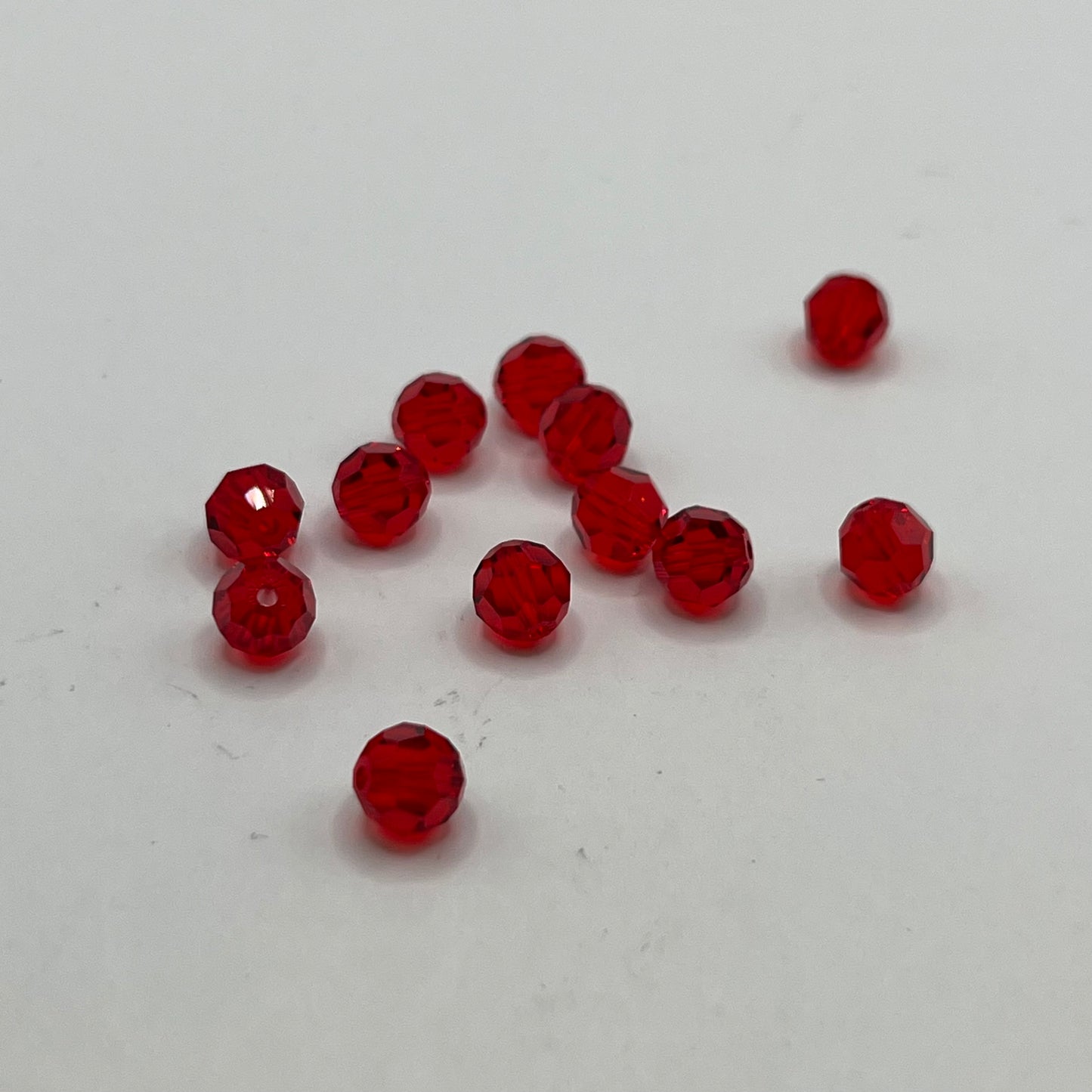 Swarovski 6MM Round Faceted A5000 - Light Siam (12pcs)