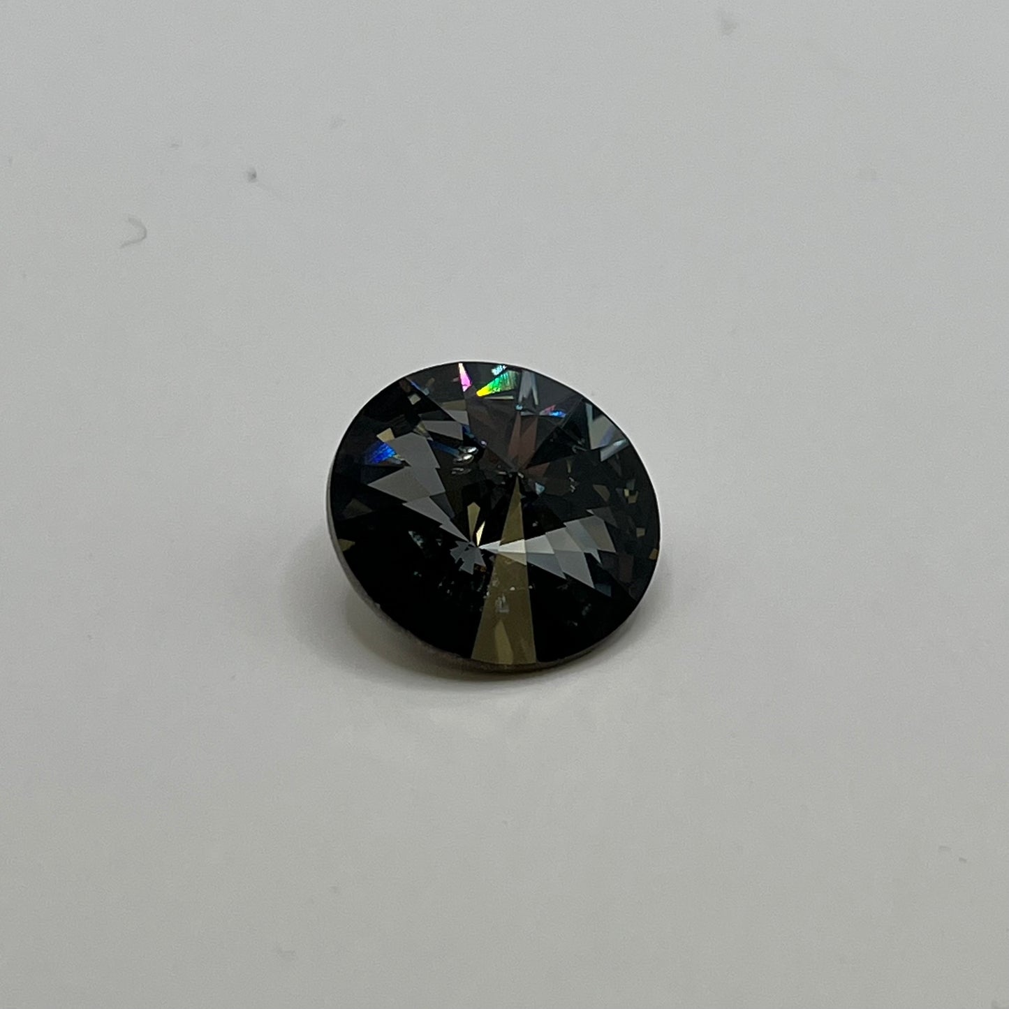 Swarovski 18MM Rivoli A1122 - Crystal Silver Night