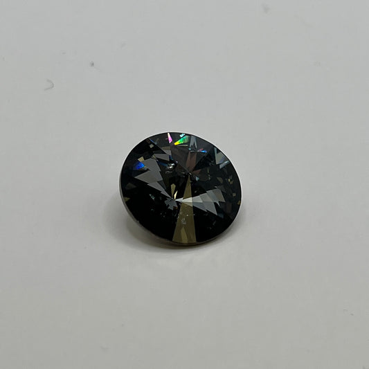 Swarovski 18MM Rivoli A1122 - Crystal Silver Night