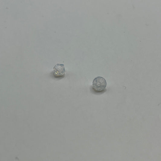 Swarovski 4MM Bicones - White Opal (12pcs)