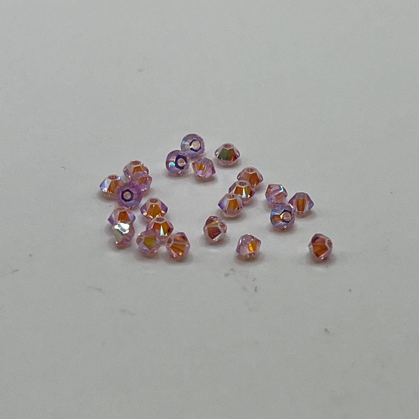 Swarovski 3MM Bicones - Light Rose AB2X (24pcs)