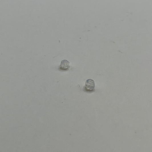Swarovski 3MM Bicones - White Opal (24pcs)