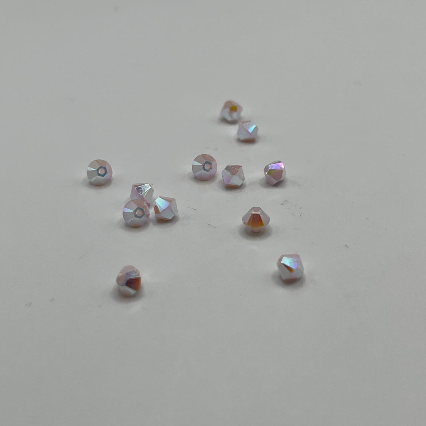 Swarovski 4MM Bicones - Rose Alabaster AB2X (12pcs)