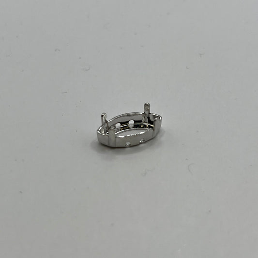 Swarovski 15x7MM Navette Setting A4228 - Rhodium Plated