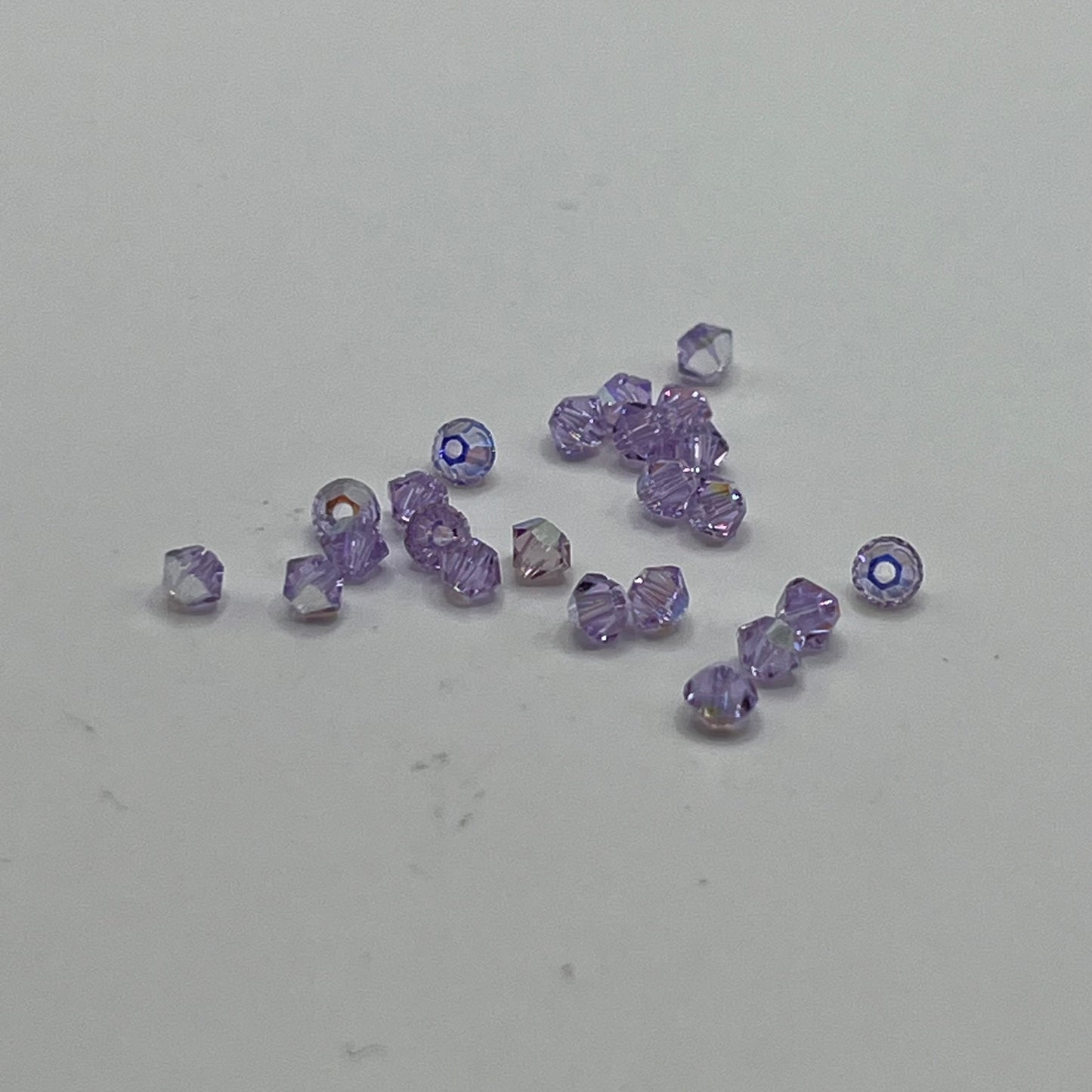 Swarovski 3MM Bicones - Violet AB (24pcs)