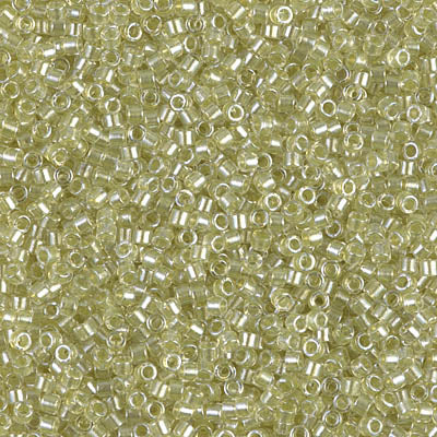 DB0903 - Sparkling Peridot Lined Crystal - 11/0